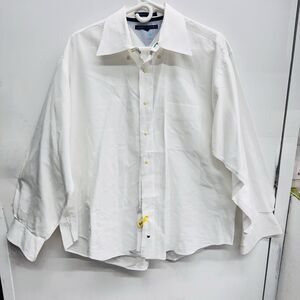 Classic Tommy Hilfiger "Original Oxford" Button-Down Shirt XL 17 34-35 White